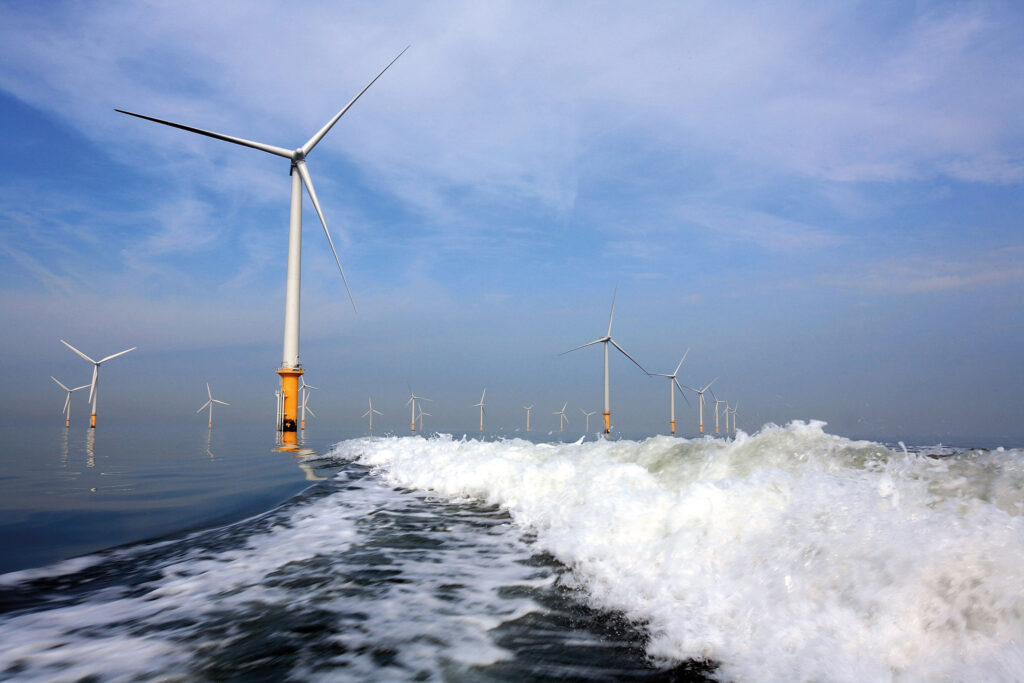 Offshore wind farm near River Mersey