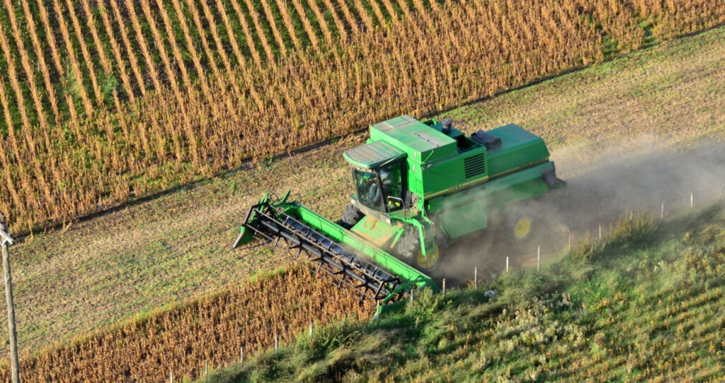 Soyabean harvesting in Argentina