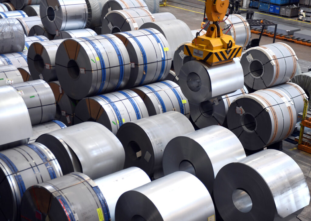 Steel rolls production