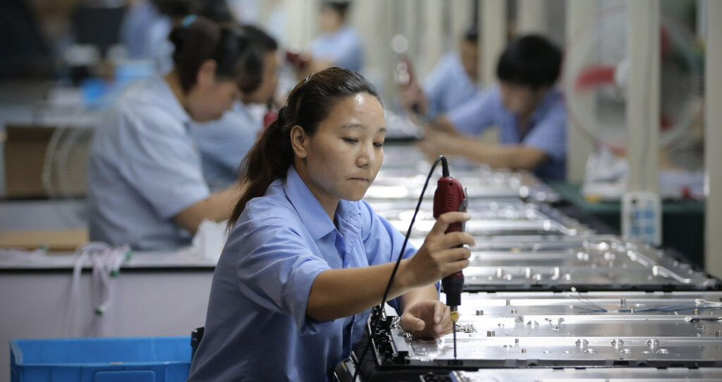 China electronics factory
