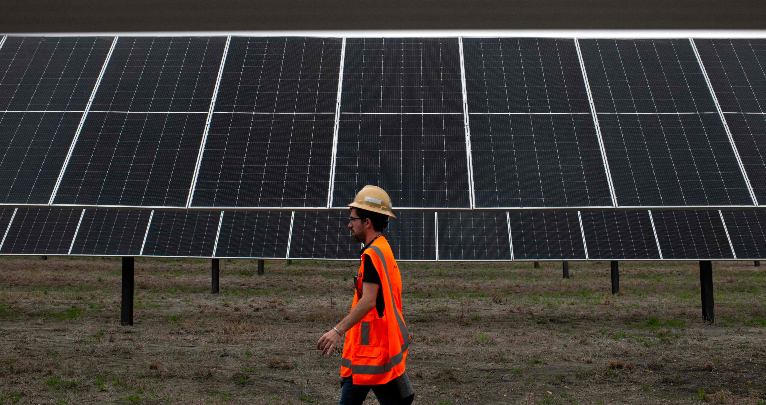 A solar project in Texas: fossil fuel majors are less likely to oppose renewables projects in the state (Photo: Mark Felix / AFP via Getty Images) 