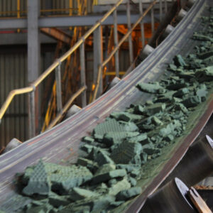 Cobalt processing plant mining