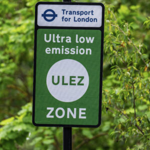 Ultra low emission zone Ulez sign