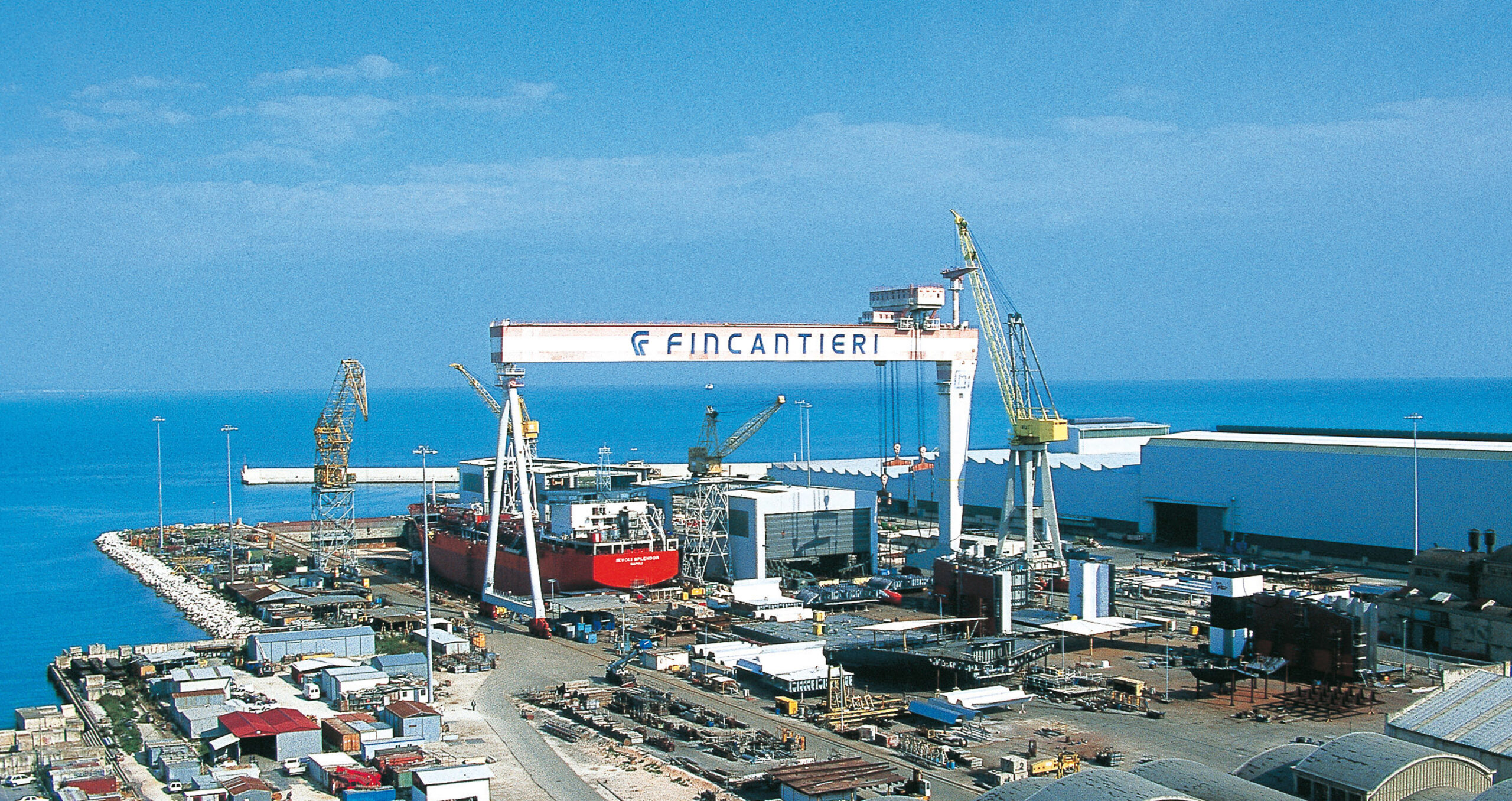 Fincantieri’s Ancona shipyard. The Italian shipbuilder is prepared to trial and validate new, low-carbon technologies to help diminish shipping’s hard-to-abate emissions, says its CEO
(Credit: Fincantieri) 