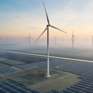 EU wind turbines and solar energy panels