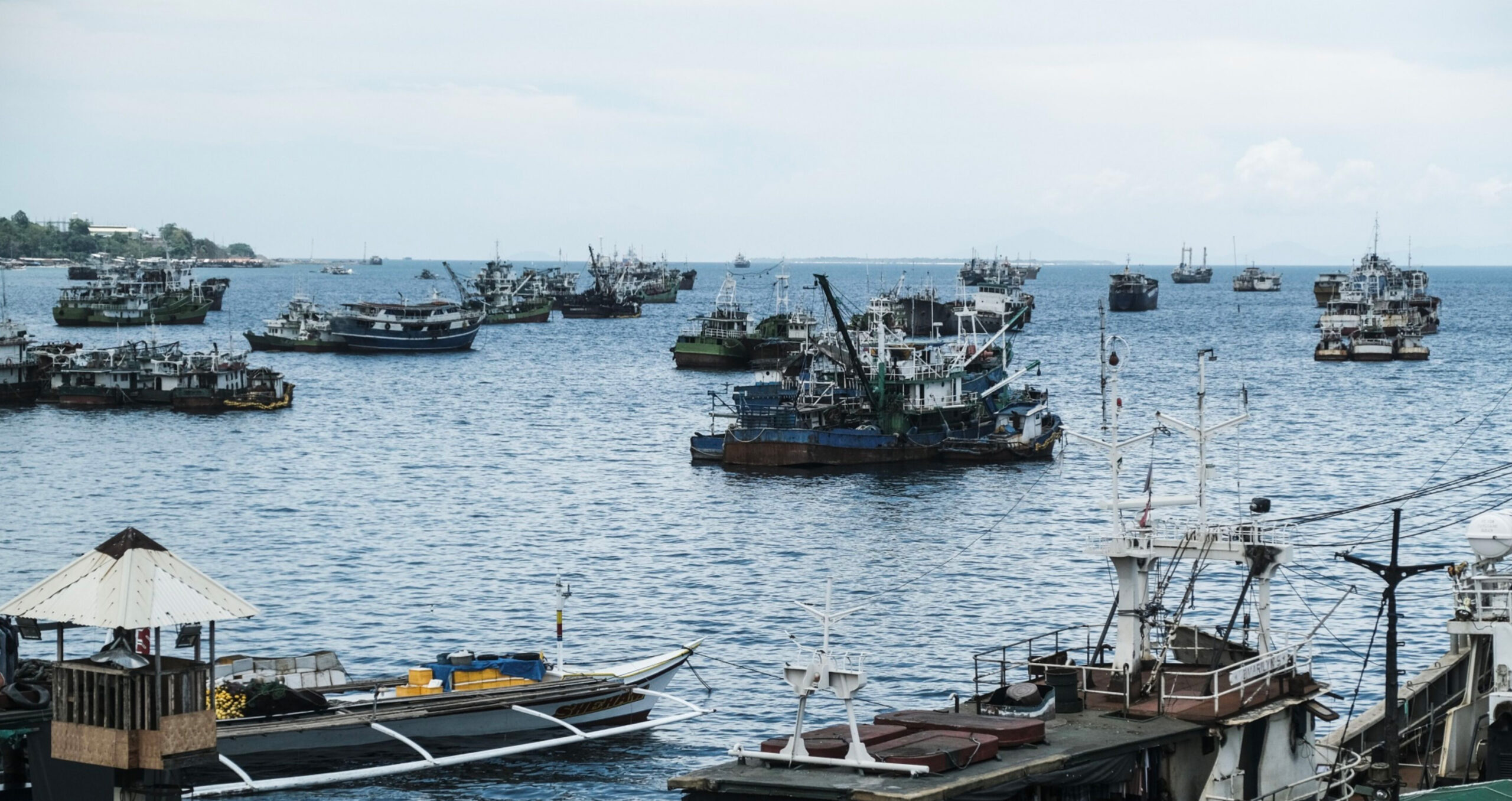 Fishing vessels outside a processing facility in the Philippines. The World Economic Forum estimates that more than half of global GDP is moderately or highly dependent on nature (Photo: Veejay Villafranca/Bloomberg) 