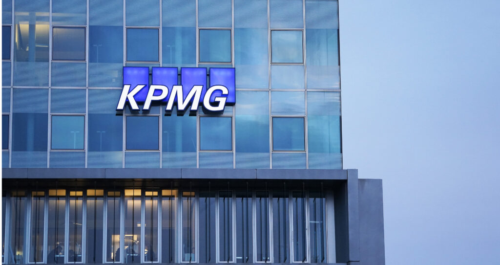KPMG building and logo