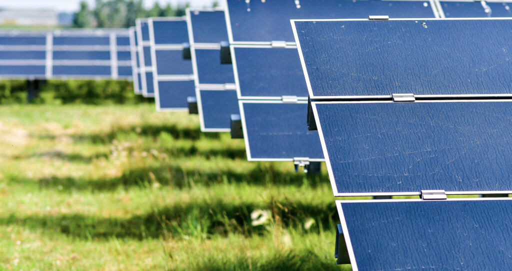Solar panel farm Renewable energy