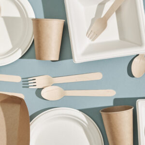 Bamboo dishes and cutlery