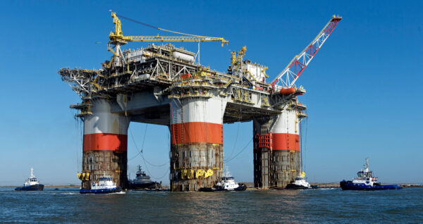 Chevron oil rig