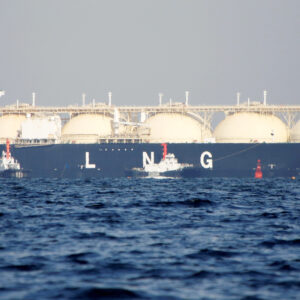 LNG tanker approaching Tokyo port