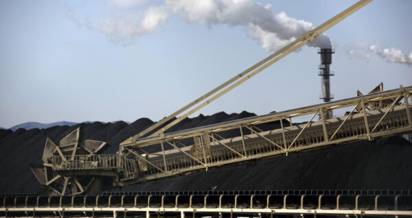 Coal stockpile site Japan