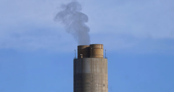 Smokestack at a coal plant