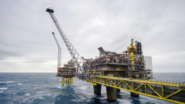 Norwegian offshore gas platform