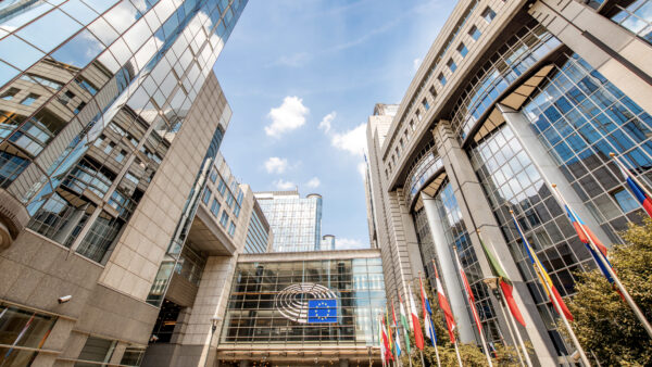 European parliament building, Brussels