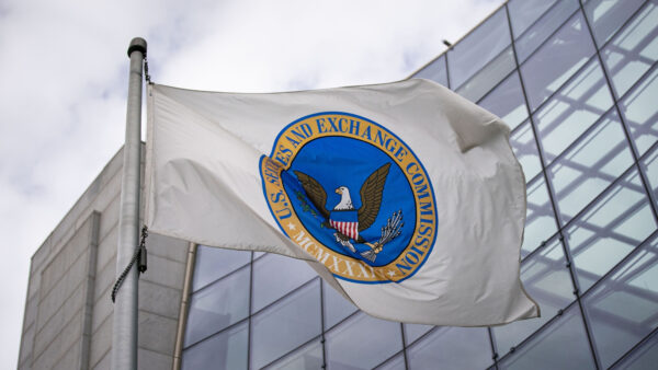 Securities and Exchange Commission SEC flag and logo